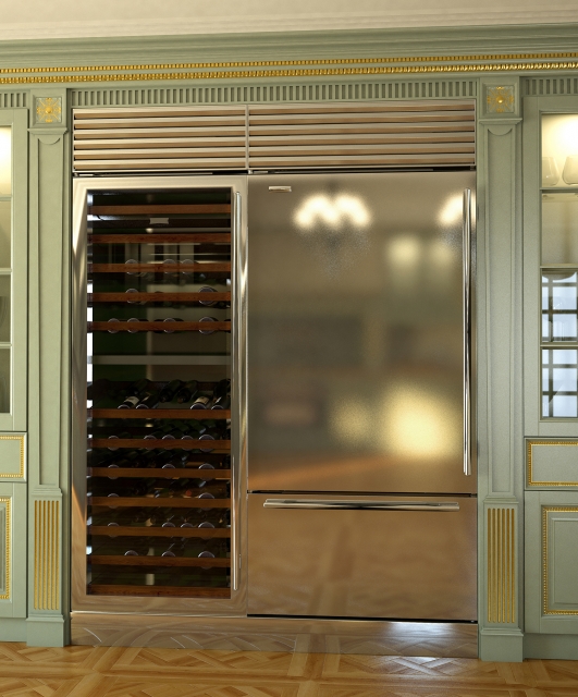 Regency1 Tifernoit Кухня в стиле Регентства, рамы из сусального золота Cucina - Вид №3