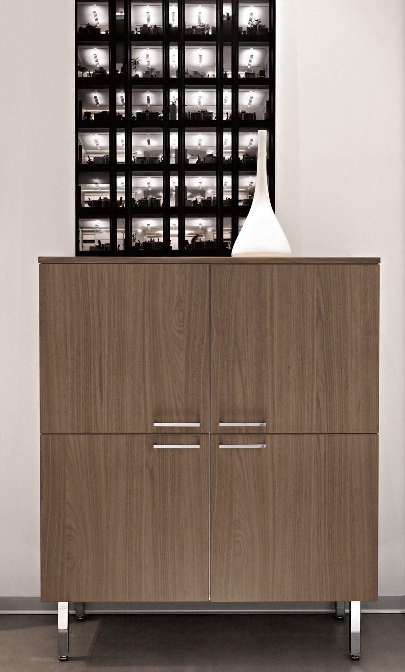 Sinetica Модульная деревянная тумба для офиса с распашными дверцами sun-id-1392807 - Вид №2