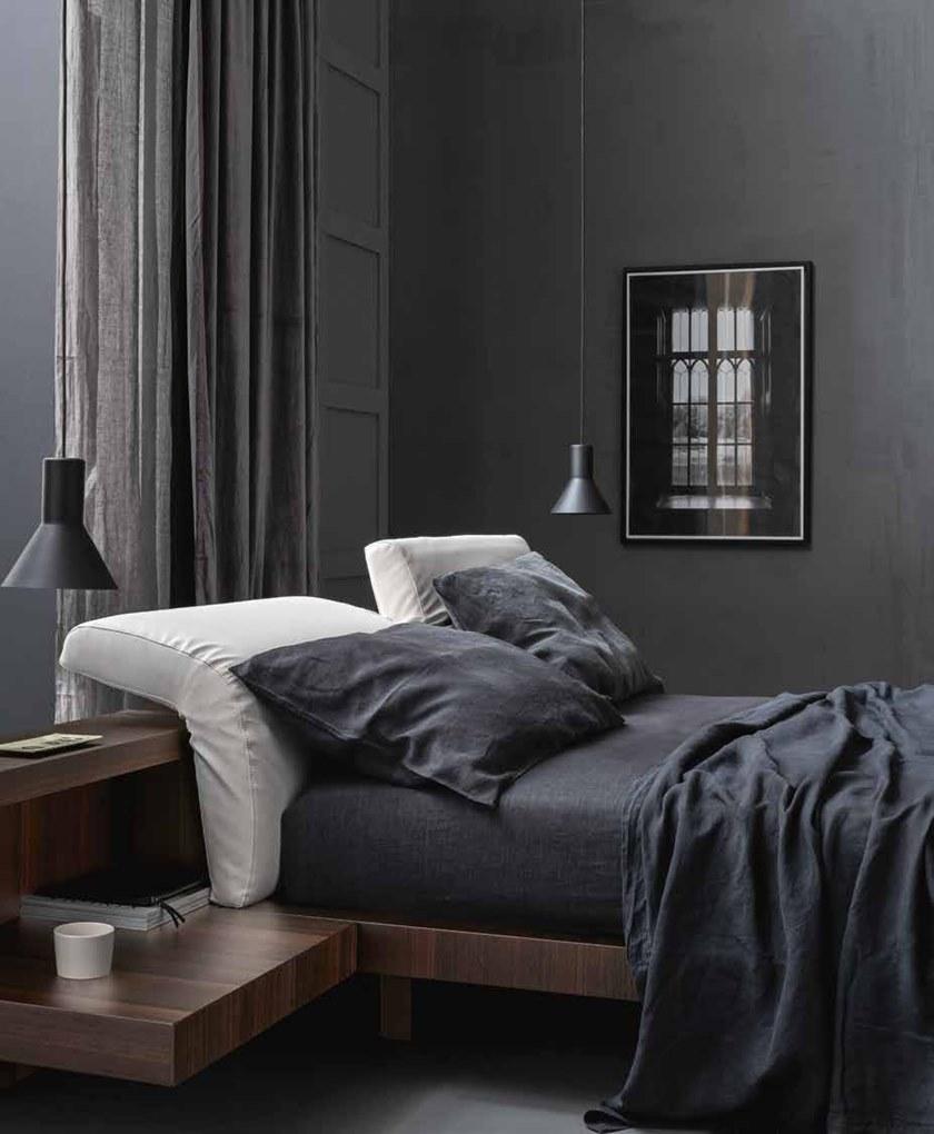 ZANETTE Двуспальная кровать из ткани с мягким изголовьем Morfeo sun-id-1486683 - Вид №4