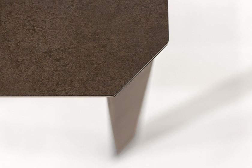 MOBLIBERICA Квадратный журнальный столик с керамической столешницей Salt sun-id-1492108 - Вид №4