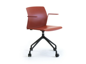 4 спицы рециркулированный пластиковый операционный стул офиса