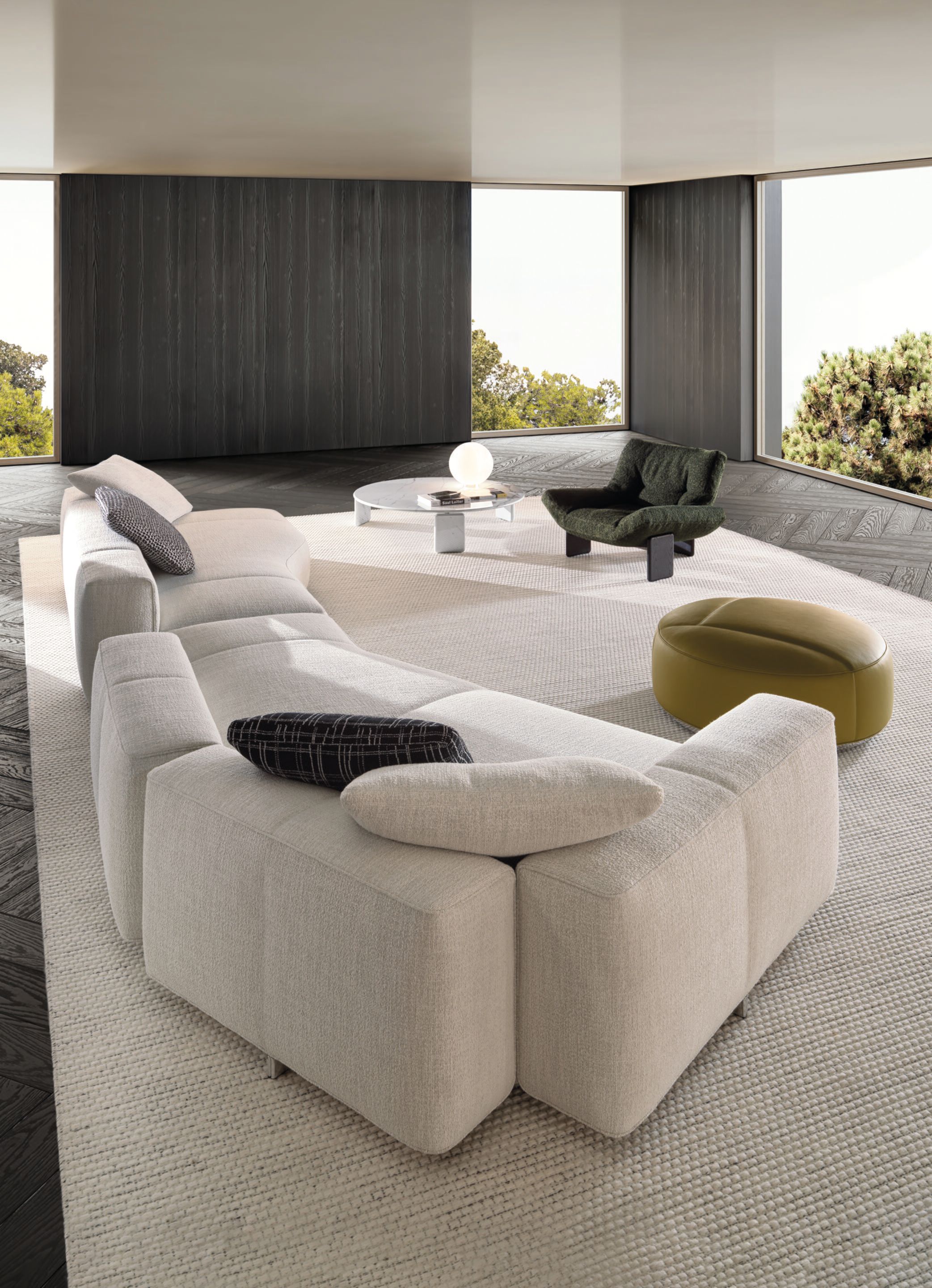 Модульный тканевый диван Minotti Yves ARCH-00127940 - Вид №10