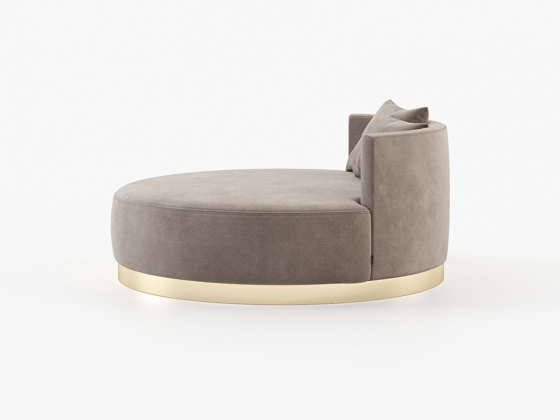 Круглый бархатный пуф Laskasas SCARLET ARCH-00049147 - Вид №1