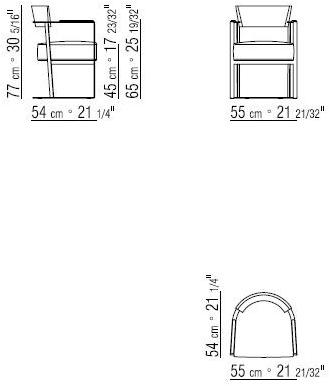 Flexform Металлический стул с кожаной подушкой Morgan sun-id-1460227 - Вид №2