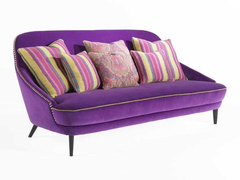 ETRO Home Interiors 2-х местный бархатный диван Jefferson E.jef.211.c - Вид №1