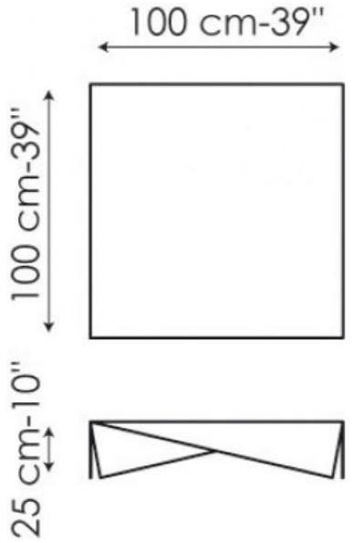 Bonaldo Низкий квадратный журнальный столик sun-id-1354581 - Вид №4