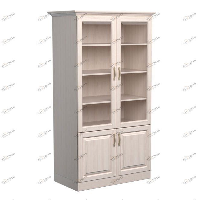 Шкаф книжный деревянный двухстворчатый белый "Эдем" DREAMLINE ЭДЕМ 176299 Белый 