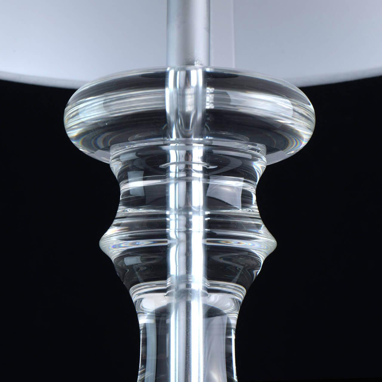 Лампа настольная хрустальная 61х30 см белая София 355034101 MW-LIGHT КЛАССИЧЕСКИЕ 00-3889172 Бежевый;прозрачный  - Вид №3