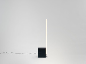 Светодиодный торшер из боросиликатного стекла и мрамора от Nero Marquina