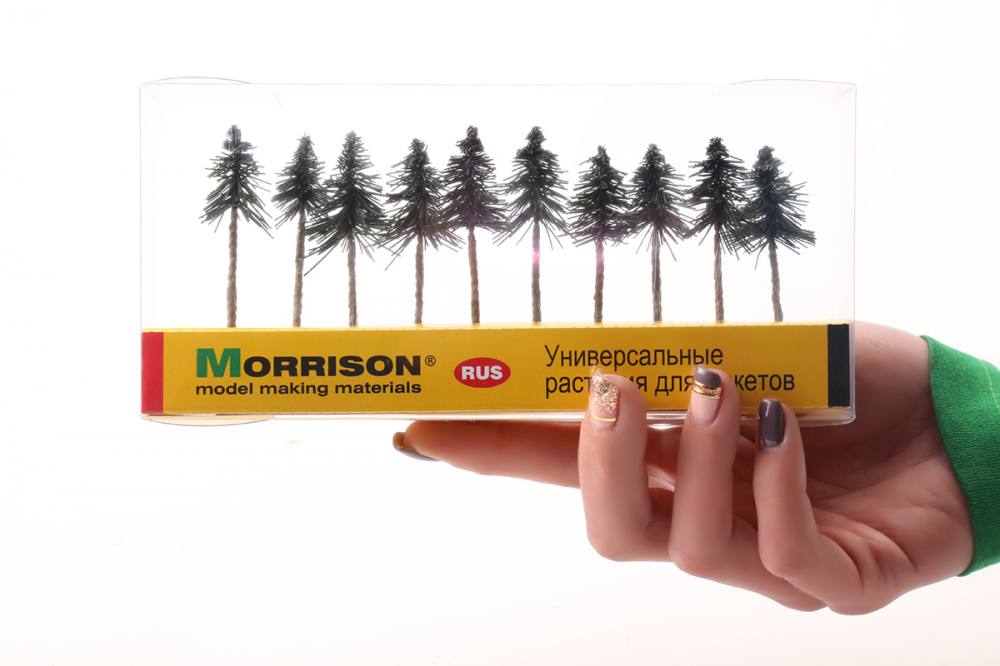 011-se-001 Набор моделей "Сосна" для макета 6 см 10 шт. Morrison 