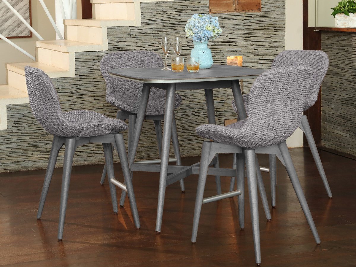 72.00.0526 Стол барный Iconic Stone серый 90 × 90 Mbm  - Вид №1