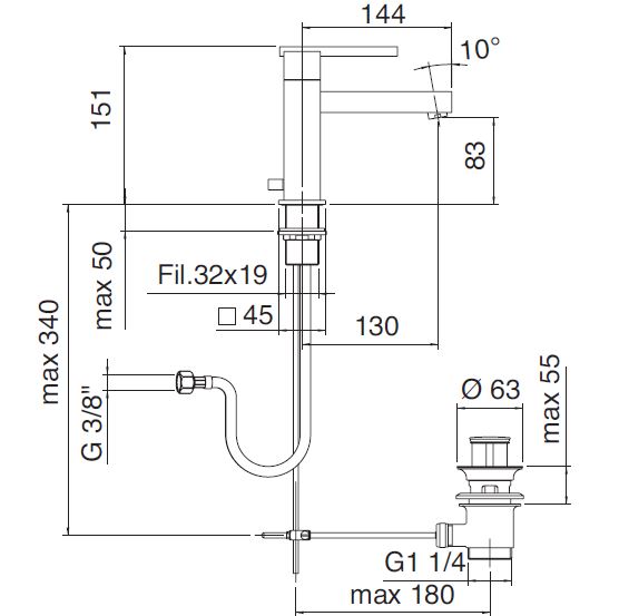 Смеситель / SOQQUADRO Zazzeri sun-id-378094 - Вид №2