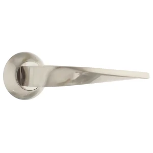 Ручка дверная на розетке Фабрика Замков Z 106, цвет матовый никель