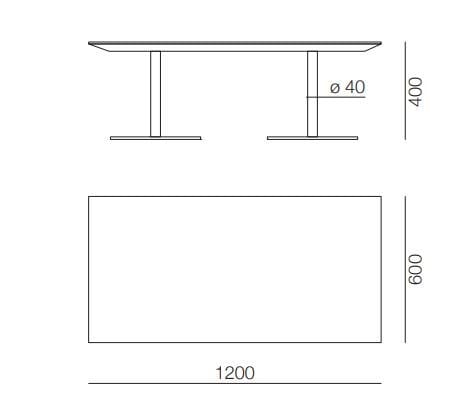 Деревянный прямоугольный журнальный столик для контракта PROF ARCH-00070937 - Вид №4