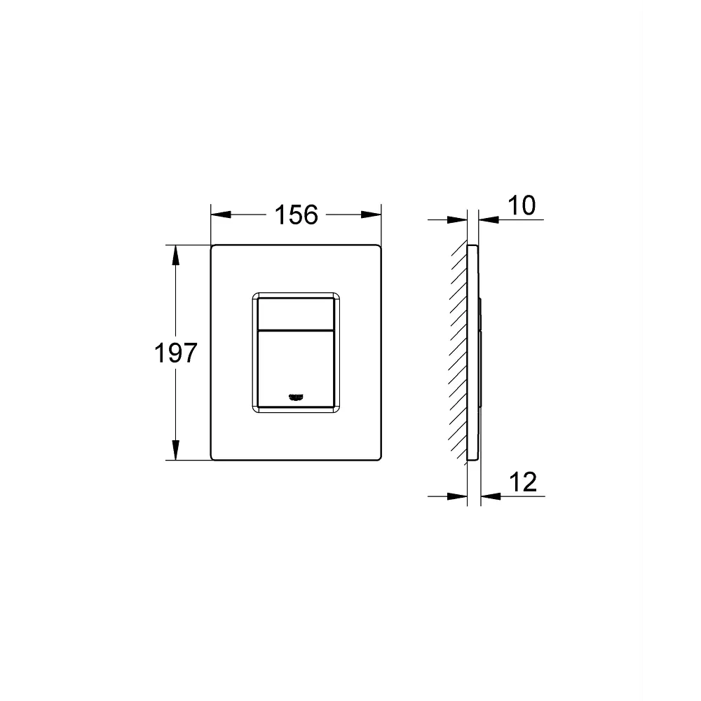 Кнопка двойного слива Grohe Skatecosmo цвет хром Skate Cosmopolitan STLM-2033751 - Вид №15