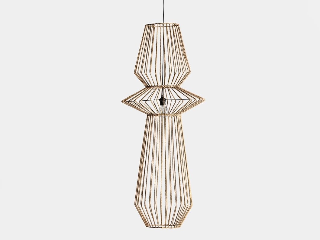 Подвесной светильник из ротанга Vical Home плиссе ротанга ARCH-00068671 - Вид №1