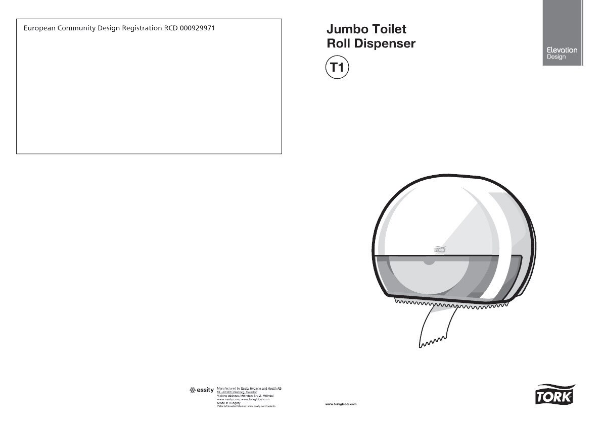 55400038 Джамбо диспенсер для туалетной бумаги Tork  - Вид №5