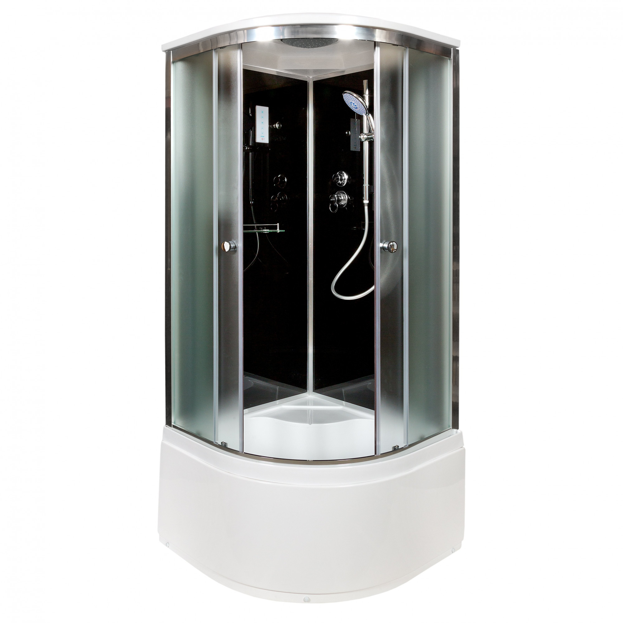 ЕМ1511 L с гм. и эл. Душевая кабина DETO Серия EM B10S+ эл. BLACK