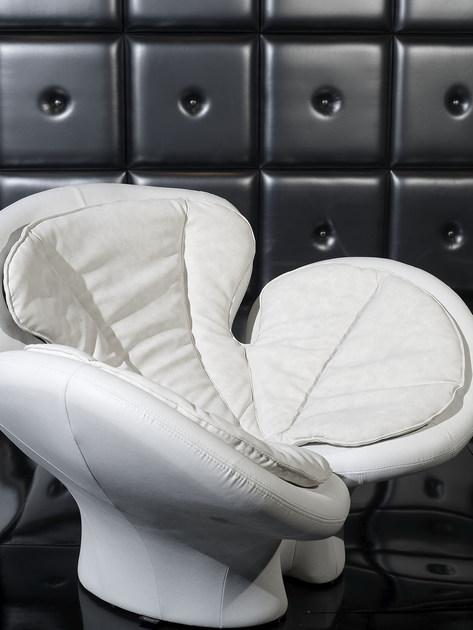 VGnewtrend Мягкое кожаное кресло с подлокотниками Pansè sun-id-1425755 - Вид №1