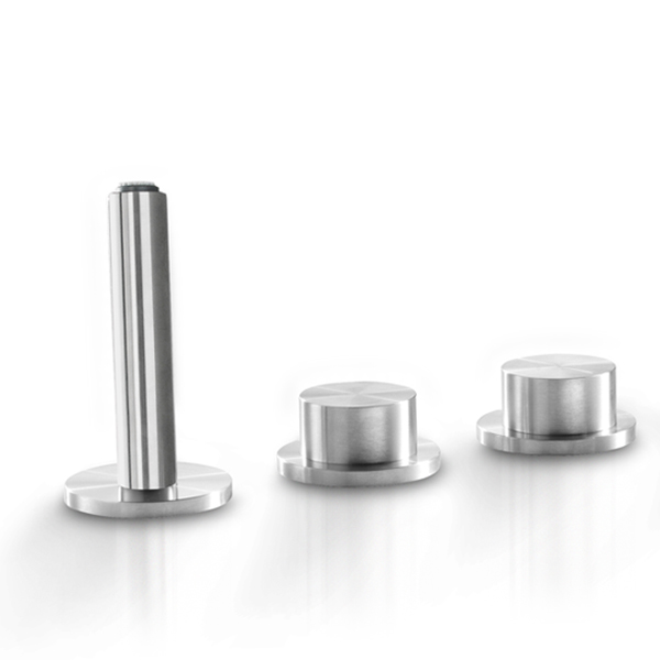 Комплект смесителей для края ванны с душем и 2 смесителями PUR225 linki 