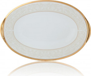 32017 Noritake Блюдо овальное Noritake "Белый дворец" 31см Фарфор костяной