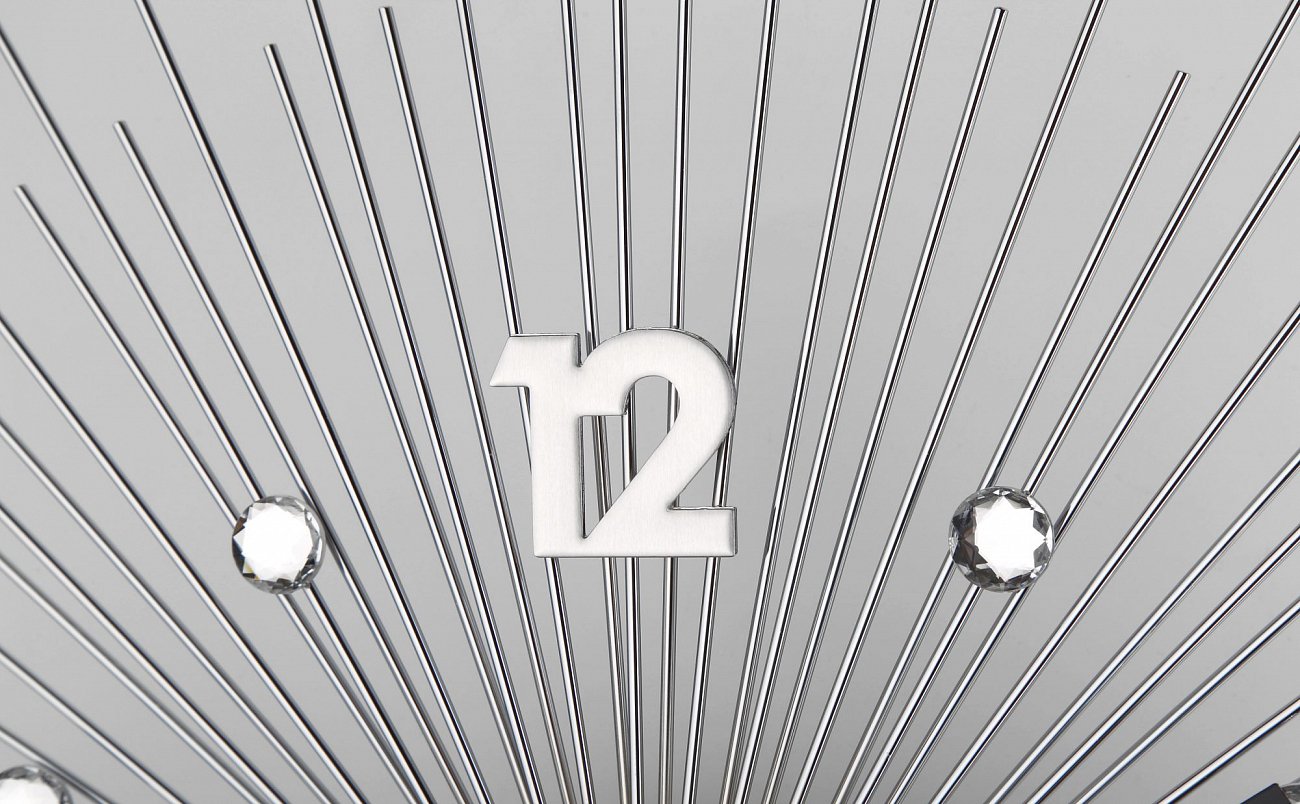 Часы-солнце настенные серебристые Tomas Stern 8047 TOMAS STERN СОЛНЦЕ 00-3872752 Серебро  - Вид №1