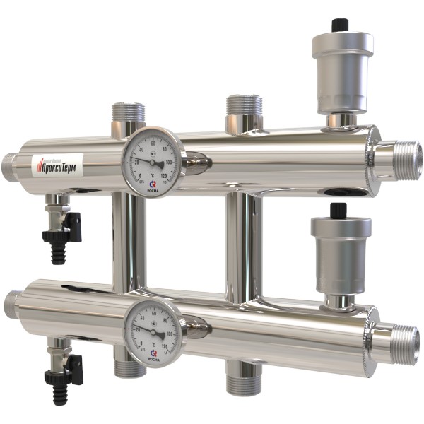 Купить Распределительный коллектор 60 кВт, 3 контура Прокситерм GK253 - Вид №1