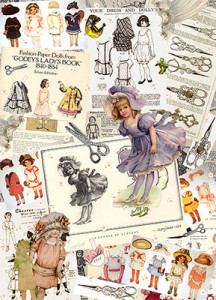 007414 Декупажная карта 21 x 29.7 см "Бумажные куколки мини" Чип-Арт