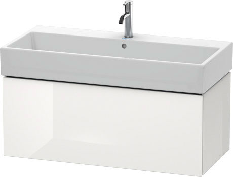 LC617800909 L-Cube Тумбочка подвесная Светло-голубой матовый декор Duravit - Вид №2