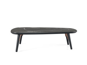 Журнальный столик из черного мрамора Marquina для гостиной