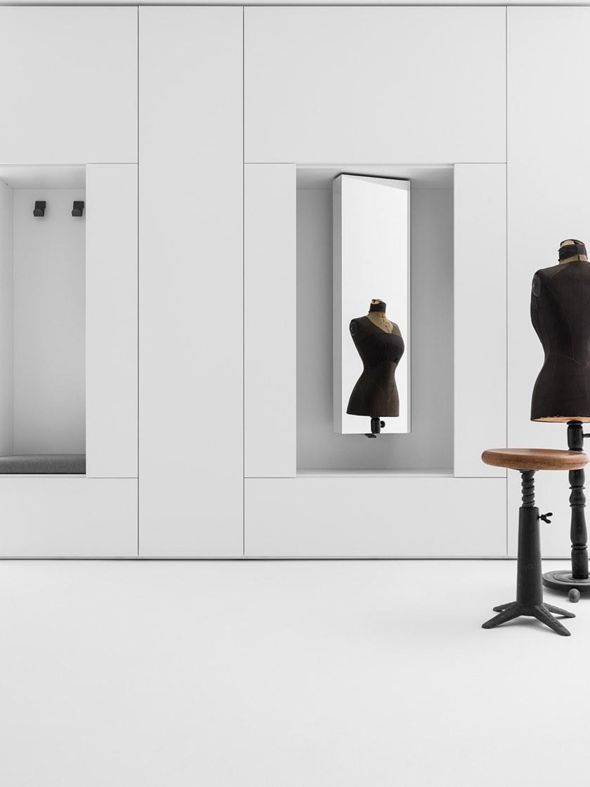 Caccaro Гардероб с вращающимся зеркалом и вешалкой для одежды Roomy sun-id-1449629 - Вид №1