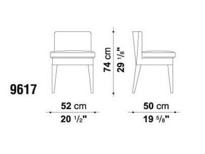 Мягкий стул из ткани Maxalto Юнис ARCH-00097638 - Вид №3