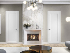 Лакированная распашная дверь