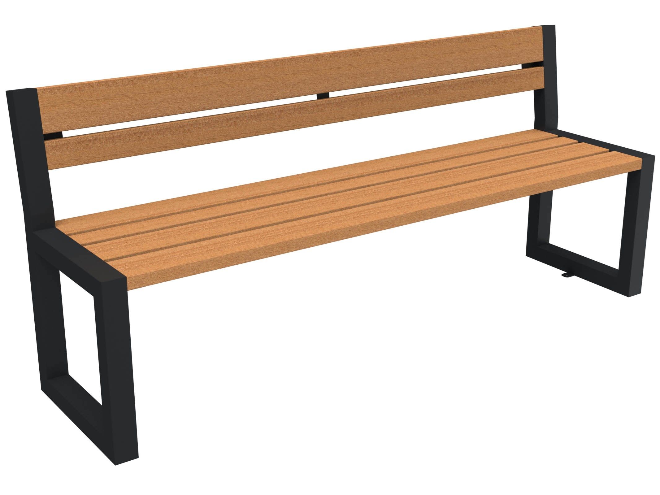 Скамья из окуме со спинкой Lazzari ритм ARCH-00140158 - Вид №37