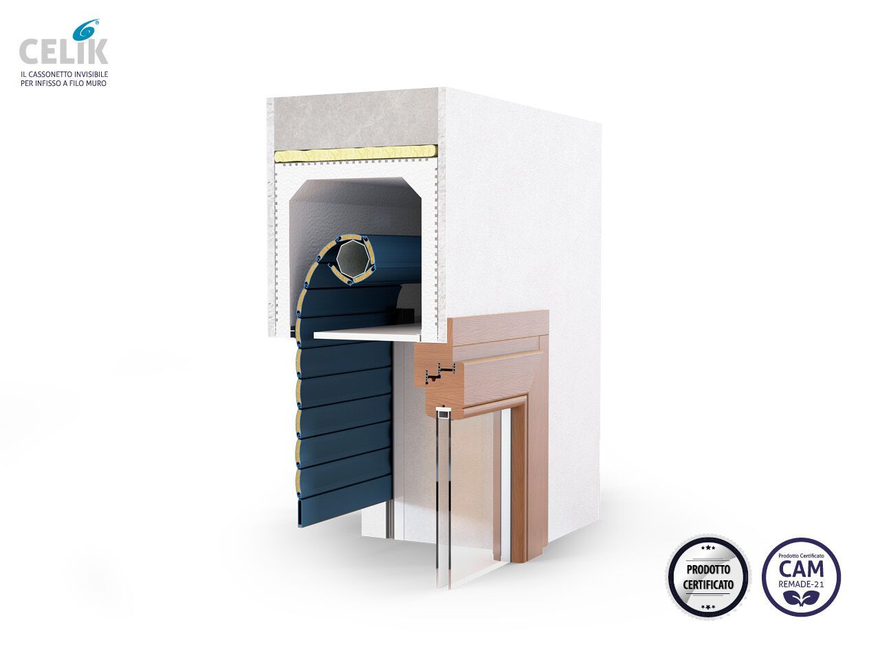 Сборный мусорный контейнер для рольставней Sei System CELIK ARCH-00058511