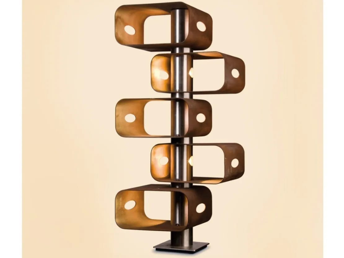 Светодиодная напольная лампа Corten™Steel Brillamenti кубический ARCH-00098844 - Вид №4