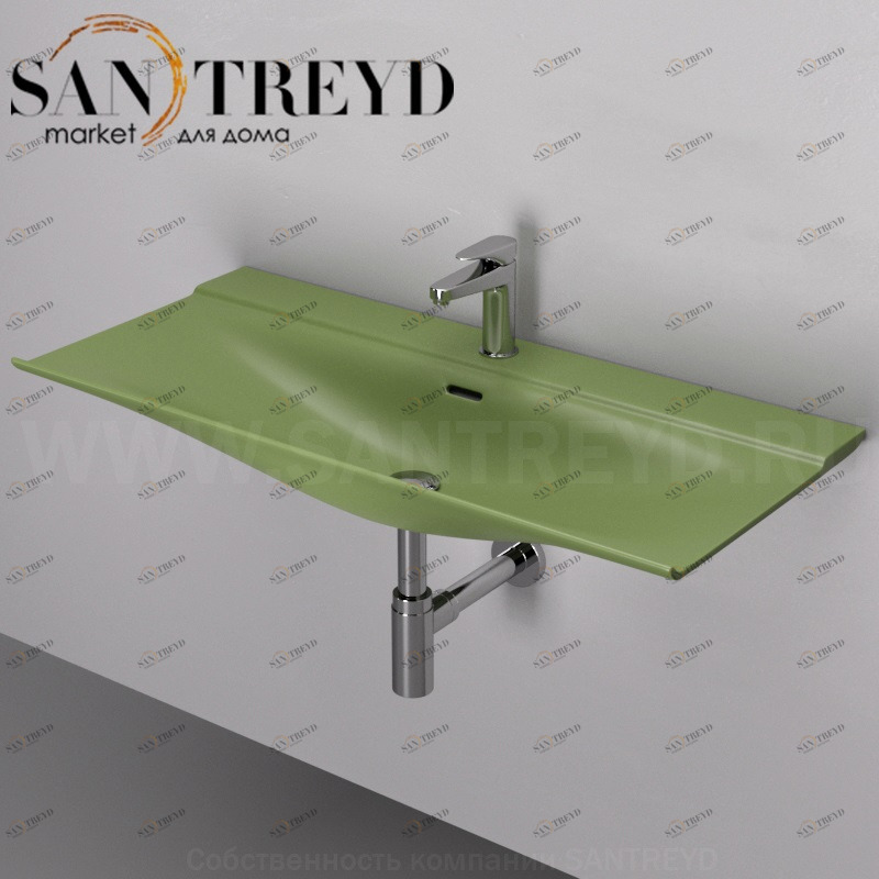 THL00244 Подвесная раковина настенная прямоугольная ArtCeram TheOne