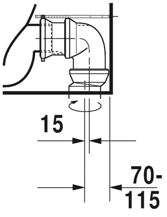 2170090000 Компакт унитаз с бачком Белый Duravit ME BY STARCK Германия - Вид №10