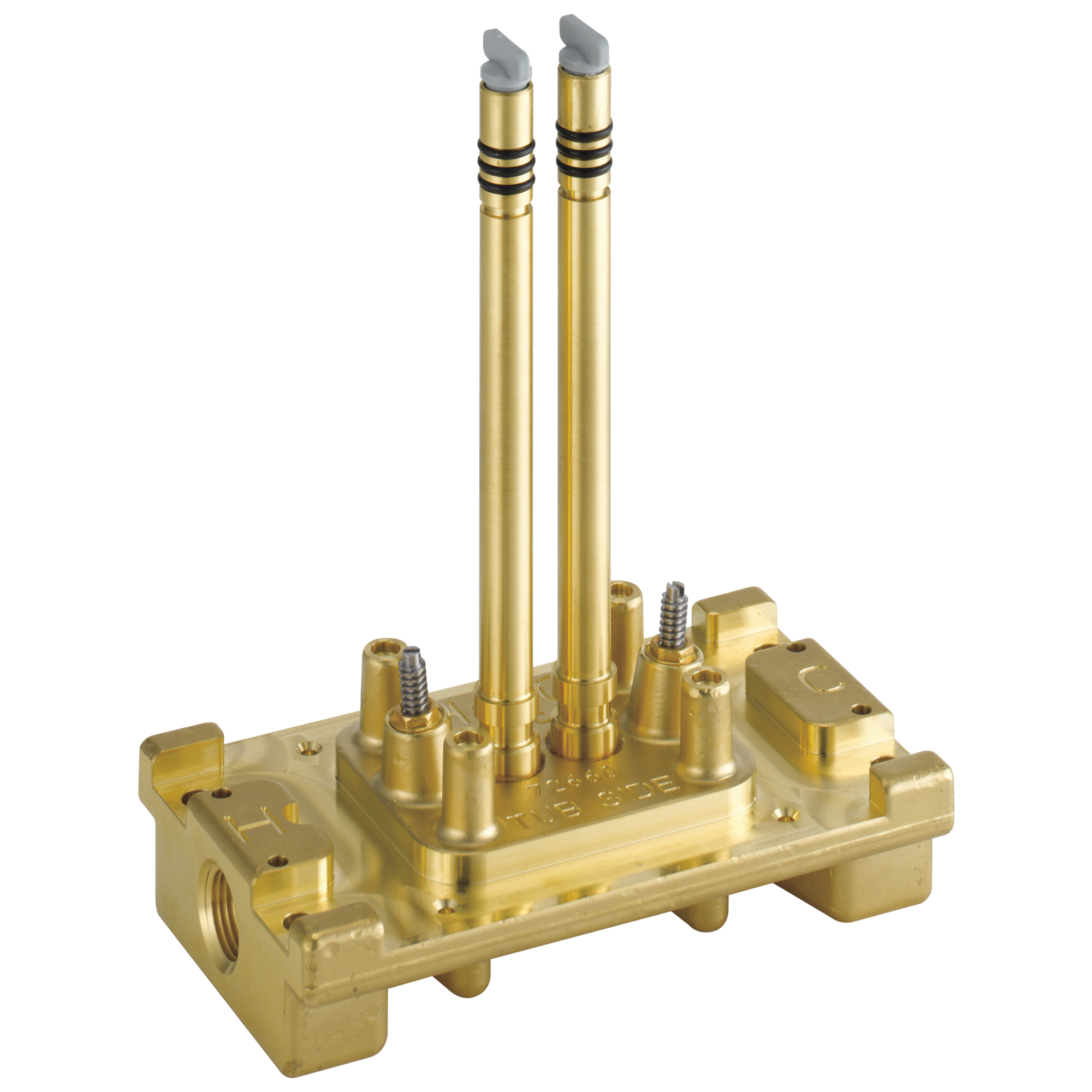 Наполнитель ванны для установки на полу - грубый с ограничителями Delta Faucet R4700-FLWS