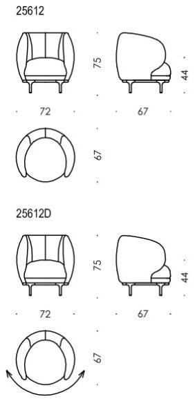 Wittmann Кожаное кресло с подлокотниками Vuelta sun-id-1485266 - Вид №5