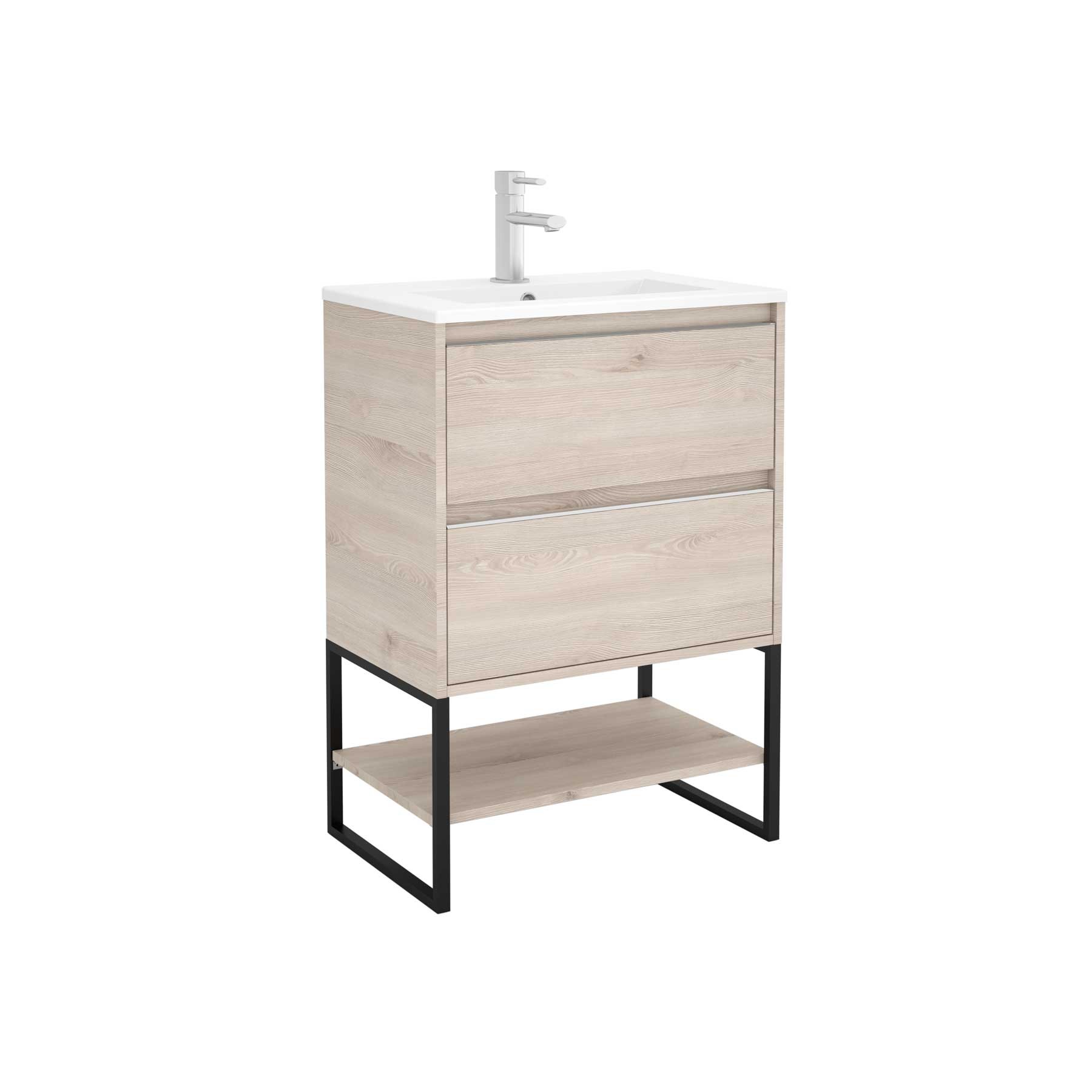 23272 SALGAR Мебель для умывальника S40 500 2 ящика NATURAL 497 x 556 x 385 мм Естественный  - Вид №1