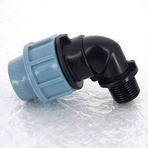 Угол обжим-Н 20 x 3/4" для труб ПНД UNIDELTA