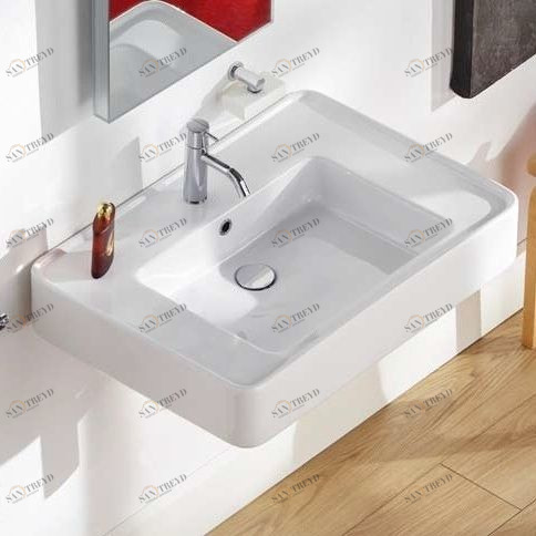 46062 Подвесная раковина настенная овальная Rapsel  белая 