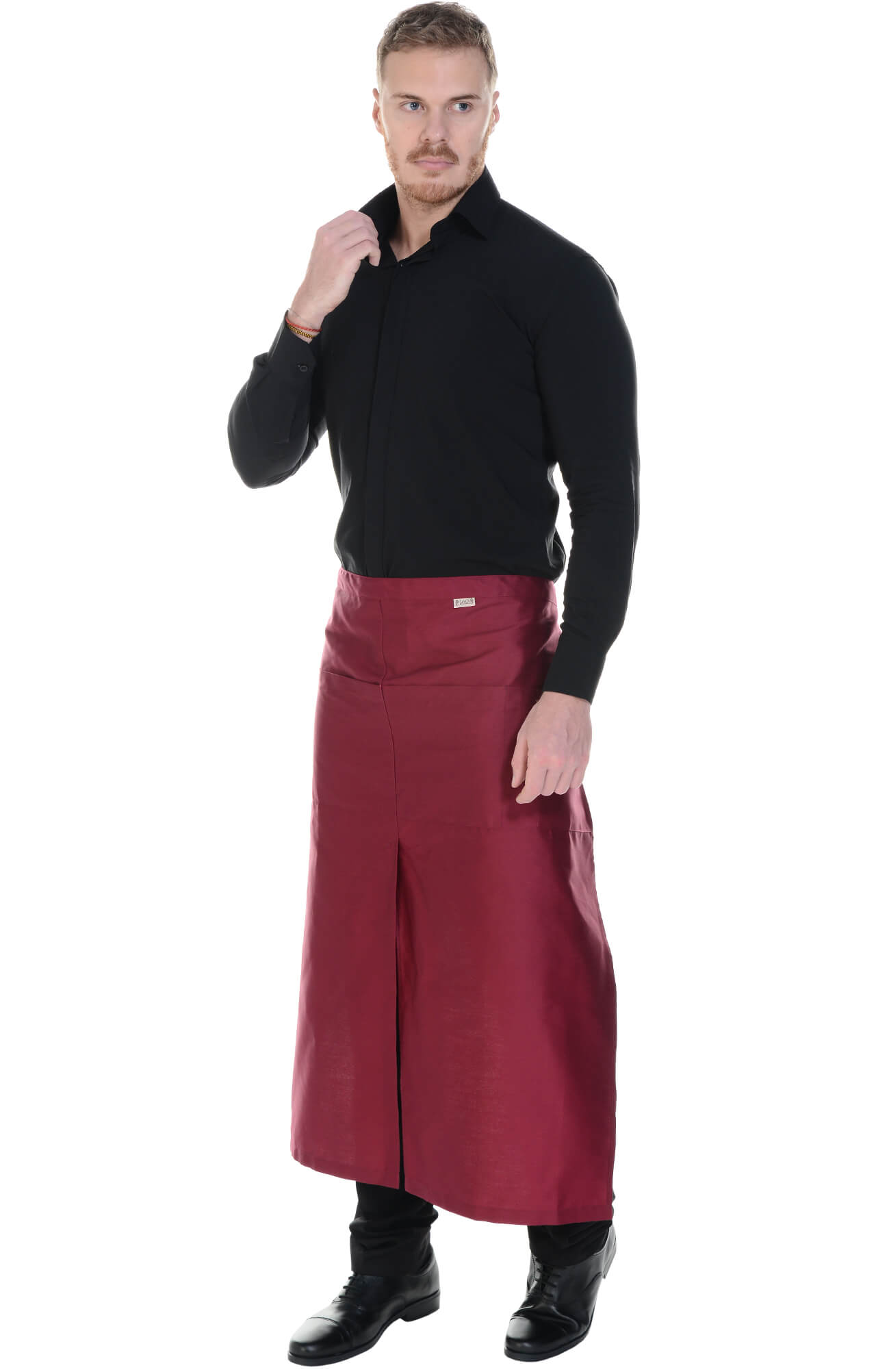 59924 Фартук  удлиненный, цвет burgundy BARISTA  Одежда для официантов  размер  - Вид №9