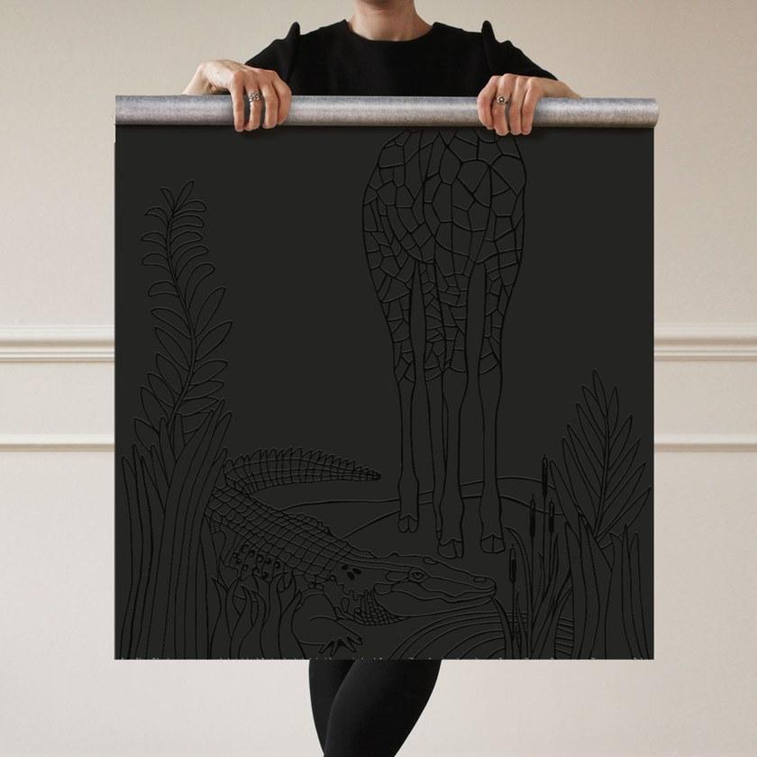 Groovy Magnets Магнитные виниловые обои Chalkboard Kmb-ju-gi-bl - Вид №1