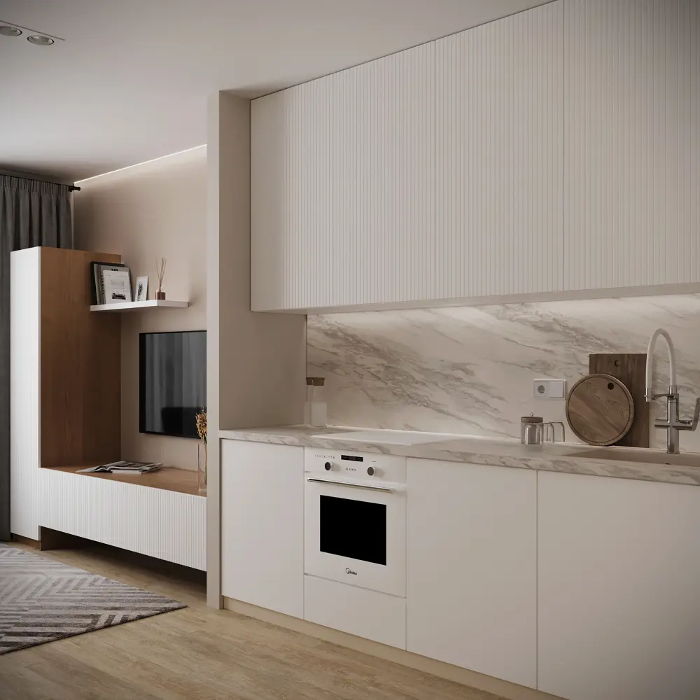 Konsensa Висла — элегантный фасад для кухонного шкафа с рельефными рейками 89385094 STLM-1576199 - Вид №8