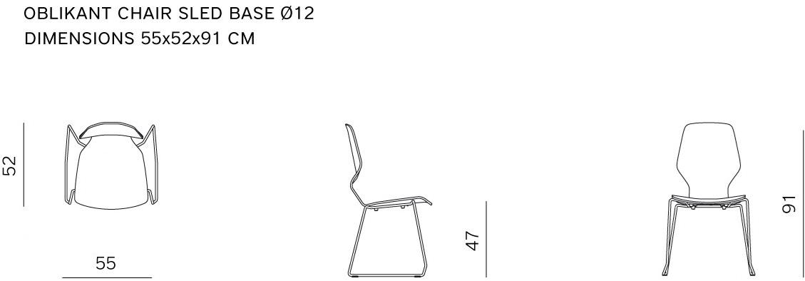prostoria Штабелируемый стул из ткани Oblikant sun-id-1410589 - Вид №2