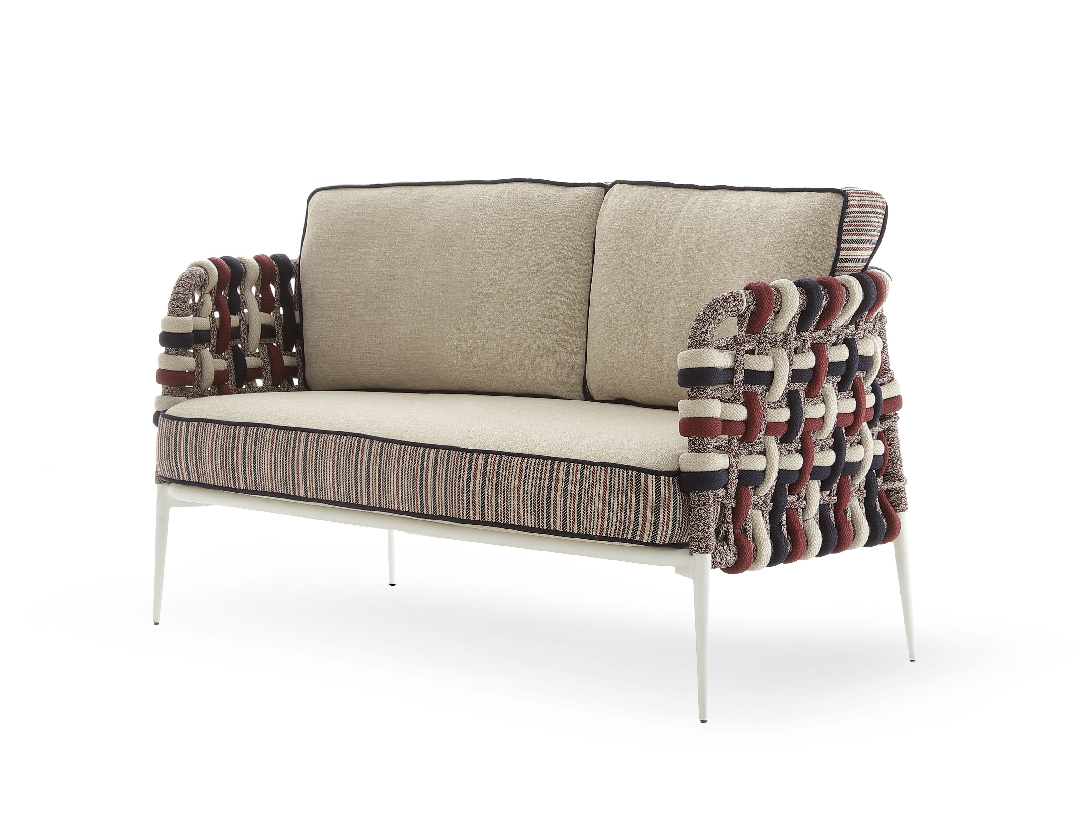 Плетеный 2-местный открытый диван с веревками Nodo Italia Antonio Marras + Nodo Italia ARCH-00050069