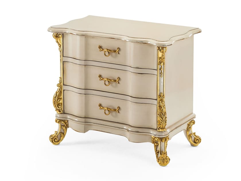 Тумбочка из массива дерева с ящиками OAK Галерея ARCH-00068890