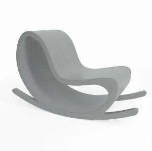 Кресло-качалка 76х122 см серое "Цикл" ODINGENIY ДИЗАЙНЕРСКИЕ 00-3885827 Серый